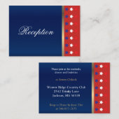 アメリカ愛国者結婚の エンクロージャーカード (正面/裏面)