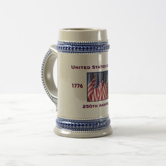 アメリカ愛国者250周年記念 ビールジョッキ (正面左)