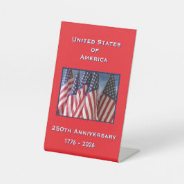 アメリカ愛国者250周年記念 台座サイン