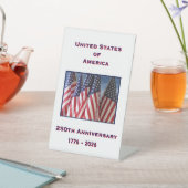 アメリカ愛国者250周年記念 台座サイン (インサイチュ)