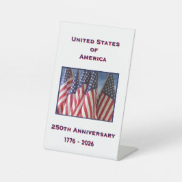 アメリカ愛国者250周年記念 台座サイン