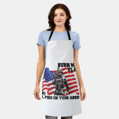 アメリカ愛国者 エプロン (着用した状態)