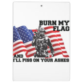 アメリカ愛国者 クリップボード (裏面)