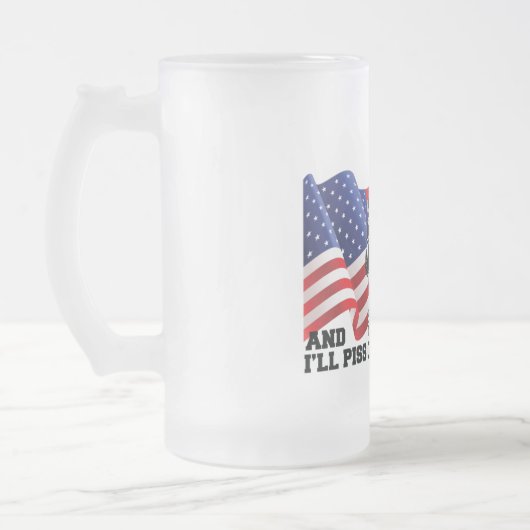 アメリカ愛国者 フロストグラスビールジョッキ (左)