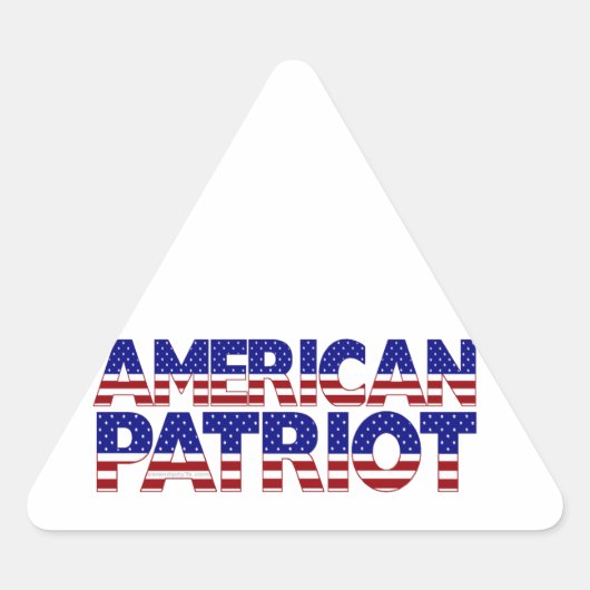アメリカ愛国者 三角形シール (正面)