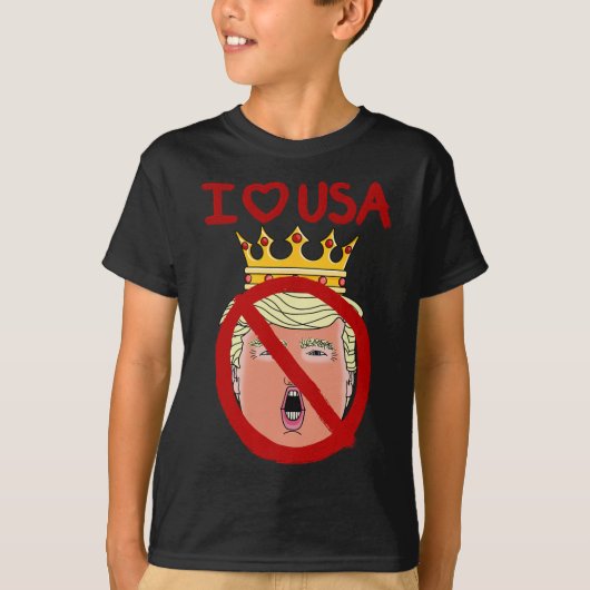 アメリカ愛国者 反トランプ Tシャツ (正面)