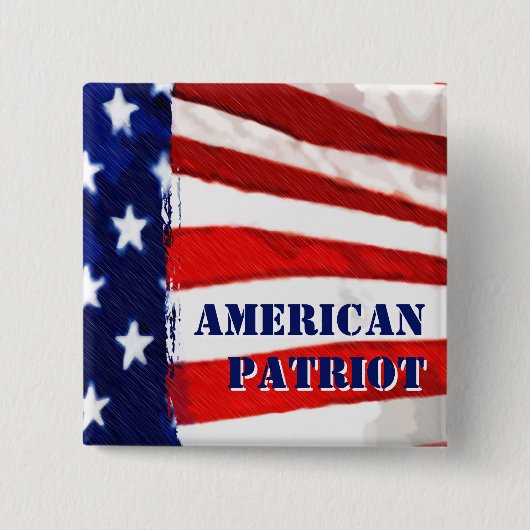 アメリカ愛国者 缶バッジ (正面)