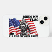アメリカ愛国者 iPhoneケース (裏面横)