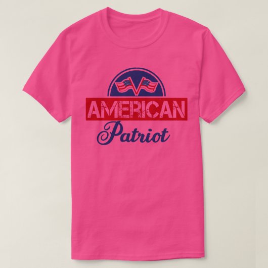 アメリカ愛国者 Tシャツ (デザイン正面)