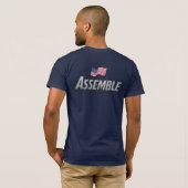 アメリカ愛国者Tシャツ Tシャツ (裏面フル)