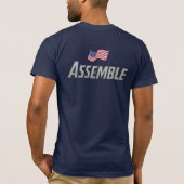 アメリカ愛国者Tシャツ Tシャツ (裏面)