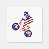 アメリカ愛国自転車BMX スタンダードカクテルナプキン (正面)