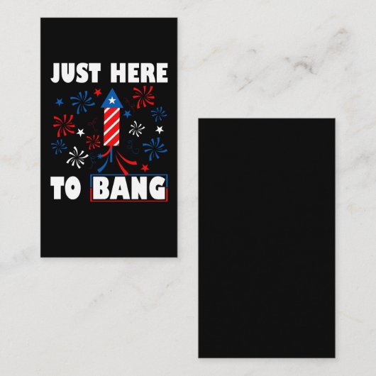 アメリカ愛国花火ディレクターお祝い4日 名刺 (正面/裏面)