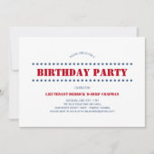 アメリカ愛国誕生会 招待状 (正面)