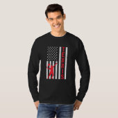 アメリカ愛国運動選手7月4日アメリカF Tシャツ (正面フル)