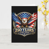 アメリカ愛国鷲250周年記念250年4t カード (黄色い花)