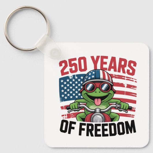 アメリカ愛国250周年記念キーチェーン キーホルダー (正面)