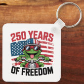 アメリカ愛国250周年記念キーチェーン キーホルダー (裏面)