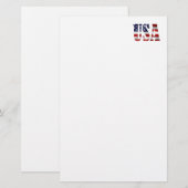 アメリカ愛国 便箋 (正面/裏面)