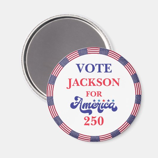 アメリカ愛国 1776–2026 選挙キャンペーン マグネット (正面/裏面)