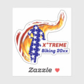 アメリカ愛国BMX/ダートバイク シール (シート)