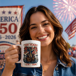 アメリカ愛猫250周年記念グッズ 1776-2026 コーヒーマグカップ