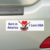 アメリカ愛_ バンパーステッカー (車上)