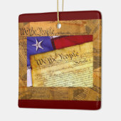 アメリカ憲法わが国民 セラミックオーナメント (左)