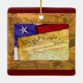 アメリカ憲法わが国民 セラミックオーナメント (裏面)