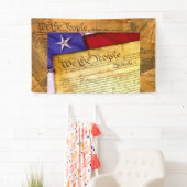 アメリカ憲法わが国民 横断幕 (インサイチュ)