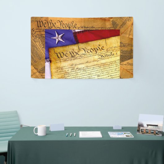 アメリカ憲法わが国民 横断幕 (トレードショー)