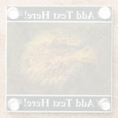 アメリカ憲法ハゲ・イーグル・ガラス・コースター ガラスコースター (裏面)