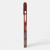 アメリカ憲法修正第2条 タイポグラフィ rustic US フラグ iPhoneケース (左側面)