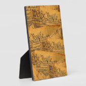 アメリカ憲法 フォトプラーク (側面)