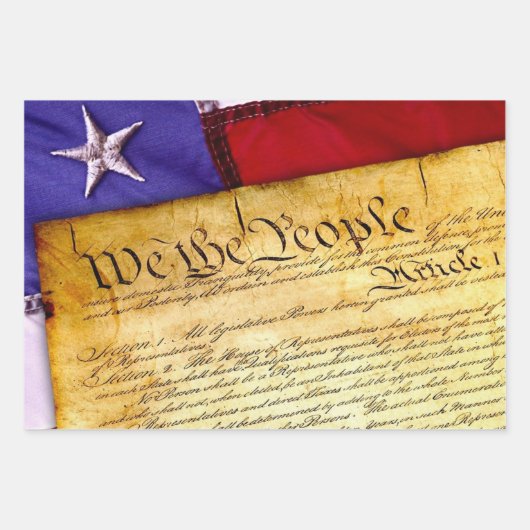 アメリカ憲法 ラッピングペーパーシート (正面2)