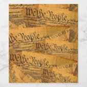 アメリカ憲法 ワインラベル (シングルラベル)