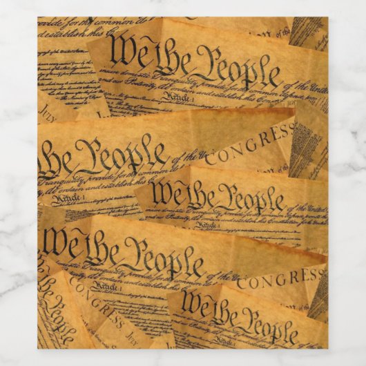 アメリカ憲法 ワインラベル (シングルラベル)
