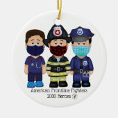 アメリカ戦線戦闘員男性 セラミックオーナメント (正面)