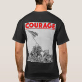 アメリカ戦闘隊勇気岩島の戦い Tシャツ (裏面)