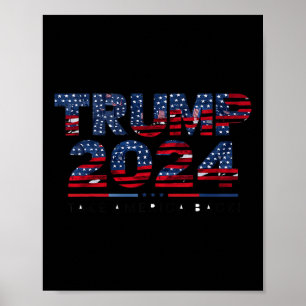 アメリカ戻る米国国旗2024年7月ドナルド・トランプ4日 ポスター