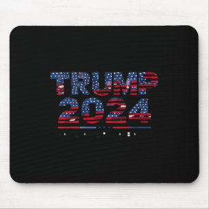 アメリカ戻る米国国旗2024年7月ドナルド・トランプ4日 マウスパッド