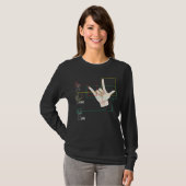 アメリカ手話の手話の手話ASL愛してる Tシャツ (正面フル)