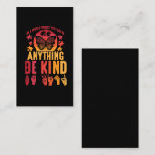 アメリカ手話は親切なパズル蝶 名刺 (正面/裏面)