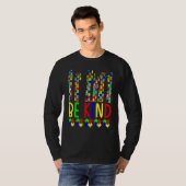 アメリカ手話は親切な手パズル自閉症 Tシャツ (正面フル)