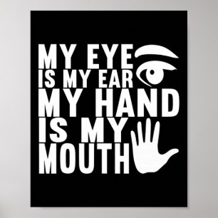 アメリカ手話ろう者認識度18 ポスター