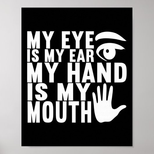 アメリカ手話ろう者認識度18 ポスター (正面)