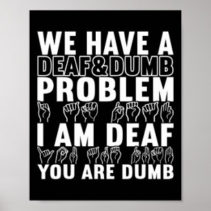 アメリカ手話ろう者認識度20 ポスター