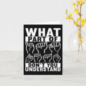 アメリカ手話ろう者認識度7 カード (黄色い花)