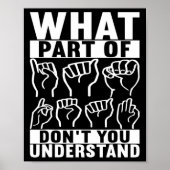 アメリカ手話ろう者認識度7 ポスター (正面)