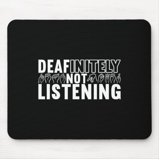 アメリカ手話ろう者認識度9 マウスパッド (正面)